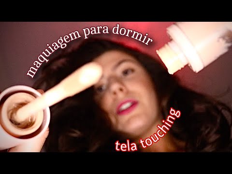 ASMR | TE MAQUIANDO MAS VOCÊ ESTA DEITADO