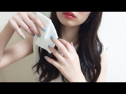 ［ASMR］コットンに触れる、両耳を耳かきする音 ぞくぞく、ぞわぞわいじる Cotton Sounds No Talking | 音フェチちゃむ