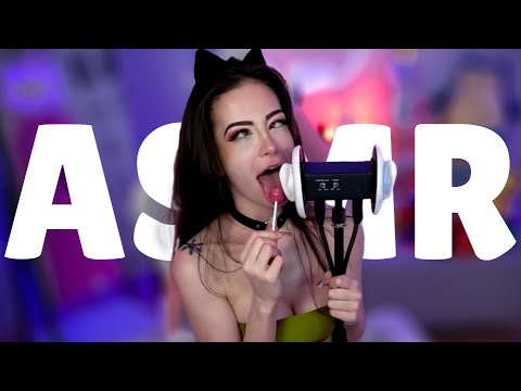 ASMR Stroking, Scratching, Ear Licking, Heartbeat, Tapping @yammykko