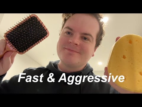 ASMR Fast & Aggressive Chaotic Triggers *MAJOR LOFI TINGLES*