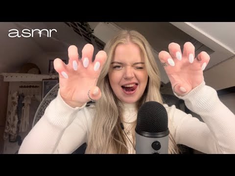asmr | acrylic nail triggers!!