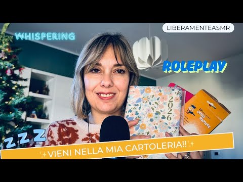 Asmr ita Whispering Roleplay ✨Asmr in cartoleria!✨ 