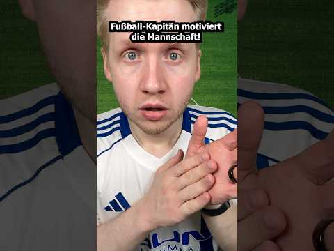 Fußball-Kapitän motiviert die Mannschaft! #asmr