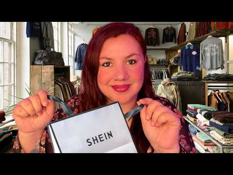 ASMR CAJERA de TIENDA de Ropa Roleplay Otoño 🍂 Haul SHEIN Otoño  🍂