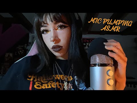 Mic Pumping ASMR | Mic Cover Swirling, Rambling, Whispering