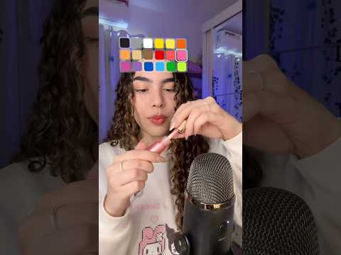 ASMR Color Challenge 🌈 #shorts #asmrsounds