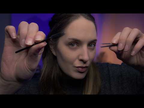 ASMR Eyebrow Shaping & Plucking ✨ You’ll Love This (Soft Spoken, Personal Attention)