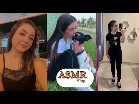 ASMR VLOG DIA DE TRABALHO + ANIVERSÁRIO + PASSEIO COM MINHAS DOGS 🩷🫶🏻😴