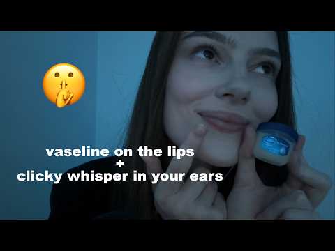 ASMR clicky whispers, mouth sounds, kisses