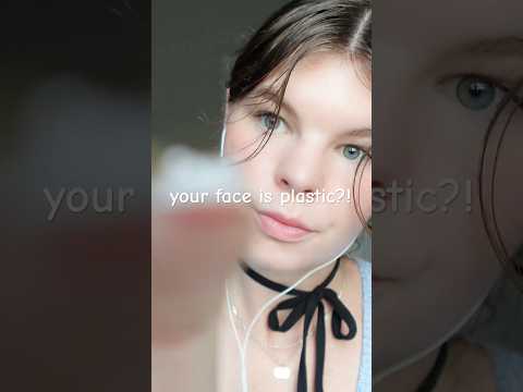 your face is plastic?! face tapping #asmr