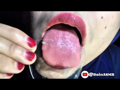 ASMR GLASS LICKING WITH HONEY #asmr #lick #relaxing #relax 