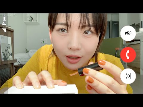 Video Call ASMR While Doing Nail Art | 네일하면서 너랑 영상통화할래 ASMR