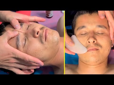 ASMR Head, Scalp, Face And Back Massage