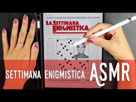 ASMR ita - 📝 SETTIMANA ENIGMISTICA di AGOSTO (Intense Whispering)