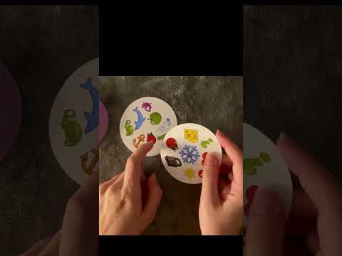 Matching game in ASMR #asmr #whispers #dobble #satisfying #asmrvideo #asmrsounds
