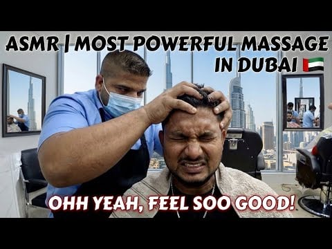 ASMR | Most Powerful Head Massage In Dubai 🇦🇪