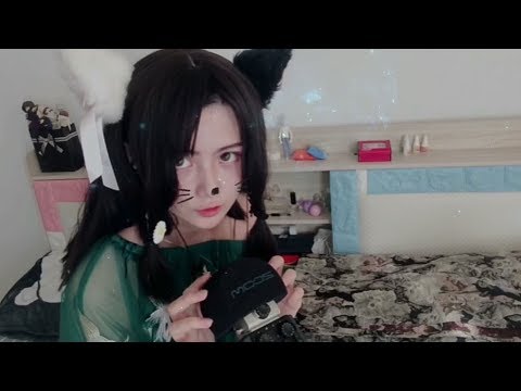 MIAOW ASMR  MOUTH SOUNDS嘴声口腔音碰触麦克MIC TOUCHING