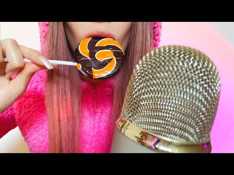 lollipop ASMR (intense mouth sounds) Halloween Candy Edition🎃