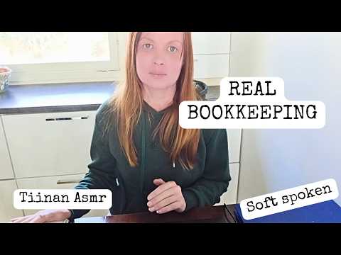 ASMR Real-Life Bookkeeping | Soft Spoken, Typing & Paper Sounds