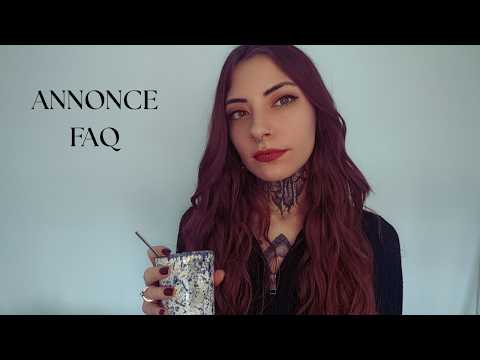 ASMR | ANNONCE FAQ | DISCUSSION ET TAPPING ET PINCEAUX
