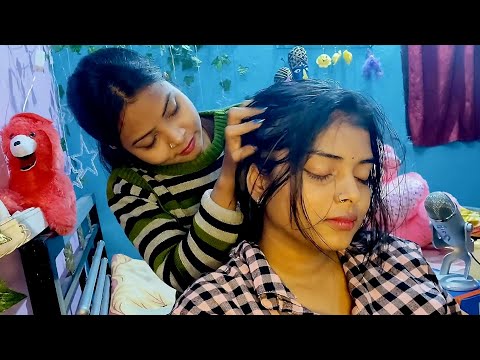 Asmr head massage treatment to cure headaches..💆‍♀️😇 #asmrheadmassage #asmrvideo