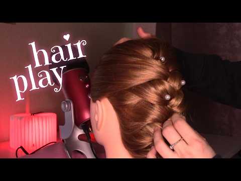 [ASMR] Friend plays with your Hair 💆🩷 (brushing, scalp check, head massage, …) whispered role-play