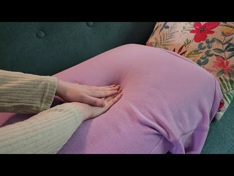 [ASMR] Pillow Back Massage for Ultimate Relaxation and Stress Relief 💆‍♀️🌙