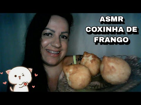 ASMR-MUKBANG COXINHA DE FRANGO #asmr #asmrportuguês #mukbang #mastigação #rumo3k