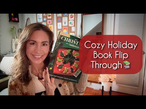 ASMR | Cozy Holiday Book Flip Through📖🎄| A Soothing, Whispered Look Into A Holiday Coffee Table Book