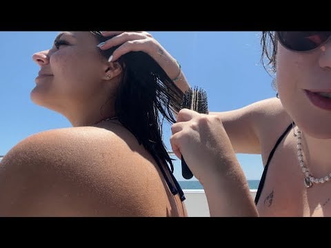 Asmr com a Bia no passeio de barco (catamarã)