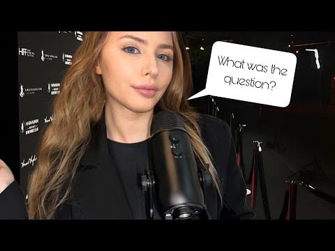 ASMR Roleplay | The Celebrity Who Dodges Nosey Interview Questions 🎤🖤📸