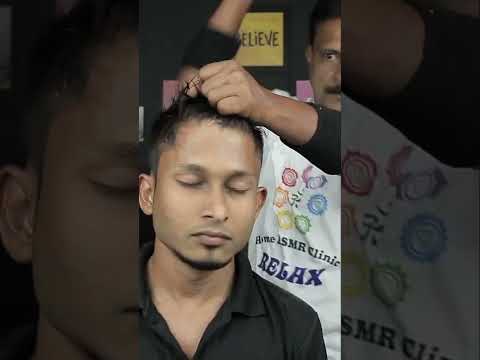 Demon Barber Crunchy Neck Crack And Ear Crack And Massage ASMR #shorts
