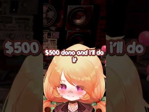 A 500$ dono for a pic of my 🍑 😭😭 #vtuber #shorts