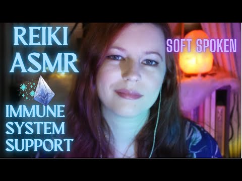 Reiki ASMR| Immune System Support~Throat Chakra~Lymph stimulation and detox| 432 hz handpan music