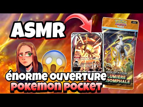 ASMR Français • CHUCHOTEMENTS RELAXANTS ET OUVERTURE POKEMON POCKET TCG  😴💤(incroyable)