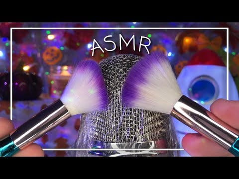 ASMR 1 Hour Intense Brushing & Crinkle Sounds! 🖌️💜 (No Talking)