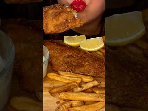 Crispy Fish & Chips #asmr #food #yummyfood #fishandchips