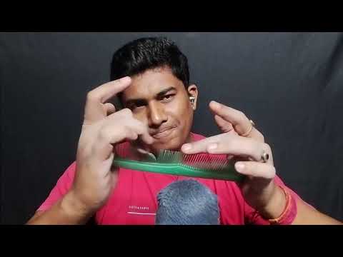 asmr tingles mouth hair cutting sound