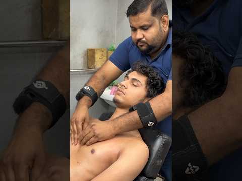 Shamboo Barber Chest Massage #asmr #satisfyingvideo #deeprelaxation #headmassage