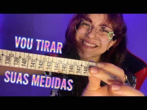 ASMR ~ Costureira tirando as medidas do seu corpo para sua nova roupa 💘