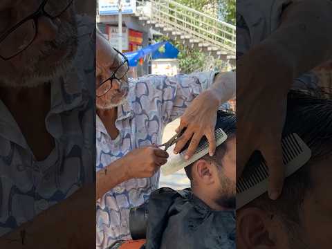 Waris Barber First Hair Cut $1 #asmr #thebarbersarms #headmassage #indianbarber #haircut