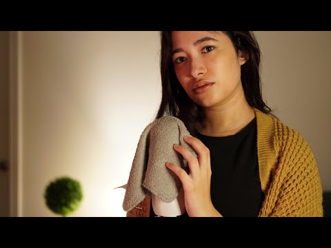 ASMR Soothing Towel on Mic Sounds 🌊