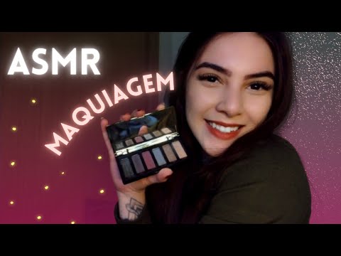 ASMR AMIGA TE MAQUIANDO PARA DORMIR (sons de maquiagem) - Mori Yumi