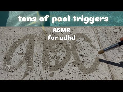 pool ASMR to distract and relax you (very tingly, no talking)