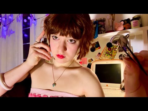 asmr ~ doing your eyebrows while i’m on the phone (it’s 2004)