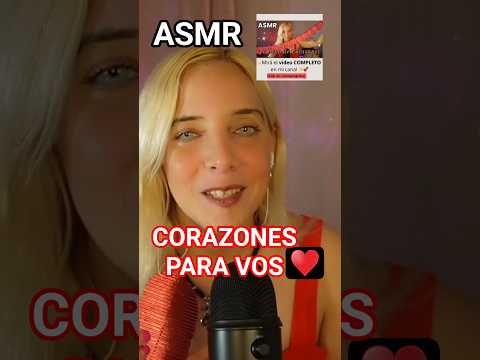 ASMR TE ENTREGO AMOR Y TE LLENO DE CORAZONES ♥️  #asmr #asmrespañol