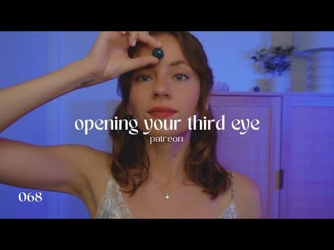 ASMR REIKI to open your third eye (crystal healing, negative energy removal)