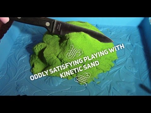 ASMR Binaural Kinetic Sand | Cutting Sounds |