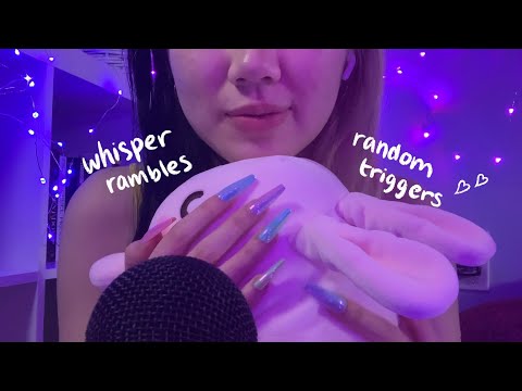 ASMR Whisper Ramble & Random Triggers