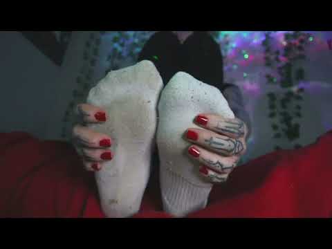 Relaxing Foot Care Routine | Stretching, Massage & Oil |Socks and Bare | No Talking